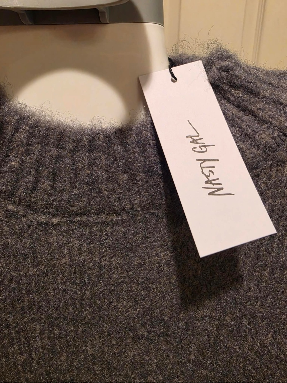 Nasty Gal Women's Heather Gray Turtleneck Sweater - Picture 6 of 10